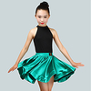 Latin Dance Skirts Ruching Girls