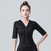 Latin Dance Top Solid Women