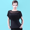 Latin Dance Top Tassel Solid Women