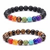 lava rock chakra bracelet 8mm tiger eye bracelet stress relief yoga beads anxiety healing bracelet aromatherapy essential oil diffuser bracelet bangle miniinthebox