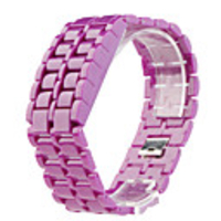 Lava Style Samurai Purple LED Faceless Watch