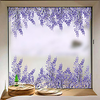 Lavender Matte Window Stickers Shop Living Room Bedroom Balcony Window Film 6058cm miniinthebox