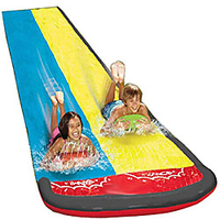 Lawn Water Slide Children Garden Racing Double Backyard Toys Outdoor miniinthebox