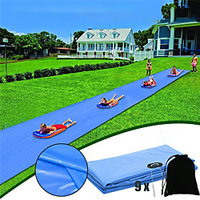 Lawn Water Slides Large Double Water Slide Splash Sprint Inflatable Water Slides Breakthrough Blast Water Slide Garden Racing Water Slide Water Slide 26.4ft Children Water Slide Garden Racing miniinthebox