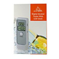 LCD Digital Alcohol Tester Breathalyser with Clock