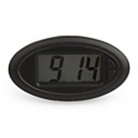 LCD Digital Car Dashboard Desk Clock - Black