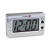 LCD Digital Car Dashboard Desk Clock - Silver