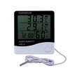 LCD Digital Temperature Humidity Meter Home Indoor Outdoor hygrometer thermometer Weather Station with Clock miniinthebox