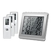 LCD Digital Wireless Indoor/Outdoor Thermometer Hygrometer Four-channel / Temperature Humidity Meter with 3 Outdoor Transmitter Comfort Level