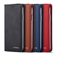 lc.imeeke Leather Case For Apple iPhone 11 / iPhone 11 Pro / iPhone 11 Pro Max Wallet / Card Holder / Flip Full Body Cases Solid Colored PU Leather