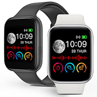 LD2 Smartwatch for Apple/Android Phones,  1.54-inch Screen Sports Tracker Support Heart Rate/Blood Pressure/Blood-oxygen Measure