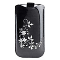 Leaf Pattern Crystal PU Leather Pouch for Samsung Galaxy I9250 and I9300 (Assorted Colors)