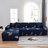 Leaf Print 1-Piece Sofa Cover Couch Cover Furniture Protector Soft Stretch Sofa Slipcover Spandex Jacquard Fabric Super Fit for 1~4 Cushion Couch and L Shape Sofa, Easy to Install