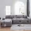 Leaf Print 1-Piece Sofa Cover Couch Cover Furniture Protector Soft Stretch Sofa Slipcover Spandex Jacquard Fabric Super Fit for 1~4 Cushion Couch and L Shape Sofa, Easy to Install