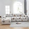 Leaf Print 1-Piece Sofa Cover Couch Cover Furniture Protector Soft Stretch Sofa Slipcover Spandex Jacquard Fabric Super Fit for 1~4 Cushion Couch and L Shape Sofa, Easy to Install
