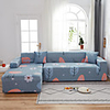 Leaf Print 1-Piece Sofa Cover Couch Cover Furniture Protector Soft Stretch Sofa Slipcover Spandex Jacquard Fabric Super Fit for 1~4 Cushion Couch and L Shape Sofa, Easy to Install(1 Free Cushion Cover)