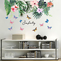 Leaf Print DIY Wall Stickers Decorative Wall Stickers,  PVC Home Decoration Wall Decal Wall Decoration / Removable
