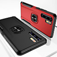 Leather Armor Magnetic Ring Phone Case For Huawei P30 Pro P30 Lite P20 Pro P20 Lite Mate 20 Pro Mate 20 Lite Mate 20 X Shockproof Hard PC Stand Cover For Y9 2019 Honor 20 Pro 9X Silicone Soft TPU Edge