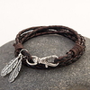 Leather Bracelet Layered Rope Stacking Stackable Feather Bohemian Fashion Boho Multi Layer Native American Leather Bracelet Jewelry Brown / Red / Black / White For Christmas Gifts Daily Casual