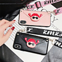 Leather Case with Cell Phone Strap with Stand for Apple iPhone Case 11 Pro Max X XR XS Max 8 Plus 7 Plus SE(2020) Protection Cover