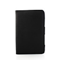 Leather Case with Stand for Samsung P1000 - Black