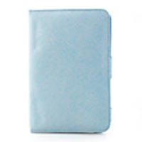 Leather Case with Stand for Samsung P1000 - Blue