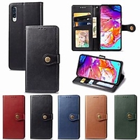 Leather Flip Phone Case For Samsung Galaxy A70 A50 A40 A30 A20 A10 A20e Magnetic Wallet Cover With Card Holder miniinthebox