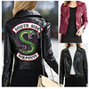 Leather Jacket Women Short Teenager Girl Snakes Leather Coole Leder Coats Spring Jacket Long Sleeve Zip Jacket Waterproof Coat Top miniinthebox
