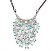 Leather Rope Bead Chain Necklace