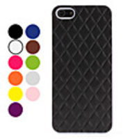 Leather Surface White Edge Hard Case for iPhone 5 (Assorted Colors)