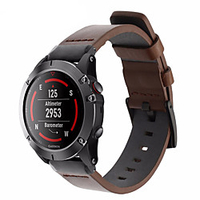 Leather Watch Band Wrist Strap For Garmin Fenix 6 Pro / Fenix 5 Plus / Approach S60 / Forerunner 935 / Quatix 5 Quick Release Bracelet Wristband miniinthebox