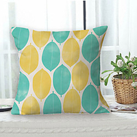 Leaves Double Side Cushion Cover 1PC Soft Decorative Square Throw Pillow Cover Cushion Case Pillowcase for Sofa Bedroom Livingroom Outdoor Superior Quality Machine Washable Outdoor Cushion for Sofa Couch Bed Chair miniinthebox