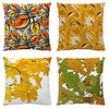 Leaves Double Side Cushion Cover 4PC Soft Decorative Square Throw Pillow Cover Cushion Case Pillowcase for Bedroom Livingroom Superior Quality Machine Washable Indoor Cushion for Sofa Couch Bed Chair miniinthebox