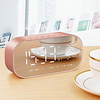 LED Alarm Clock with FM Radio Wireless Bluetooth Speaker Mirror Display Support Aux TF USB Music Player Wireless for Office Home