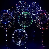 LED Balloon Luminous Party Wedding Supplies Dorm Party Decoration Transparent Bubble Decoration Birthday Wedding LED Balloons String Lights Christmas Gift miniinthebox