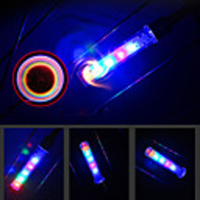 LED Bike Light Decoration Light Bike Glow Lights LED Bicycle Cycling Super Bright LR1130 120 lm LR1130 Battery Multi Color Cycling / Bike