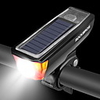 LED Bike Light Front Bike Light Bike Horn Light Bicycle Cycling Multiple Modes Super Brightest Safety Wide Angle Solar Power 350 lm Solar Power White Cycling / Bike