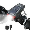 LED Bike Light Front Bike Light Bike Horn Light Headlight Mountain Bike MTB Bicycle Cycling Waterproof Super Brightest Safety Portable USB 350 lm Solar Power White Camping / Hiking / Caving Cycling