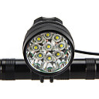 LED Bike Light Front Bike Light Headlight Flashlight LED Mountain Bike MTB Bicycle Cycling Waterproof Super Brightest Portable Easy to Install Rechargeable Battery 18650 6500 lm Rechargeable