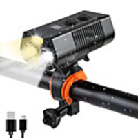 LED Bike Light Front Bike Light Headlight LED Bicycle Cycling Waterproof Rotatable Quick Release with USB Ports 18650 1800 lm Rechargeable Battery 18650 lithium battery White Cycling / Bike