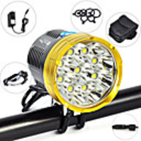 LED Bike Light Front Bike Light Headlight LED Mountain Bike MTB Bicycle Cycling Waterproof Multiple Modes Super Bright Portable Rechargeable Battery 18000 lm DC48V Natural White Camping / Hiking