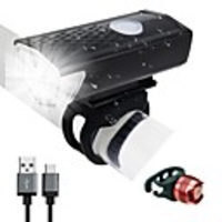 LED Bike Light Front Bike Light LED Bicycle Cycling Waterproof 360° Rotation Rechargeable Battery 300 lm USB Powered Cycling / Bike