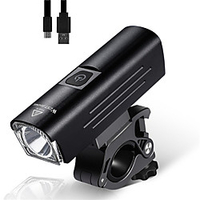 LED Bike Light Front Bike Light LED Bicycle Cycling Waterproof Super Bright Durable Rechargeable Li-Ion Battery 1300 lm USB Camping / Hiking / Caving Everyday Use Cycling / Bike / Aluminum Alloy miniinthebox