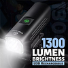 LED Bike Light Front Bike Light LED Bicycle Cycling Waterproof Super Bright Durable Rechargeable Li-Ion Battery 1300 lm USB Camping / Hiking / Caving Everyday Use Cycling / Bike / IPX 6 miniinthebox