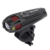 LED Bike Light Front Bike Light LED Bicycle Cycling Waterproof Super Bright Durable Rechargeable Li-Ion Battery 300 lm USB White Camping / Hiking / Caving Everyday Use Cycling / Bike - WEST BIKING miniinthebox