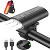 LED Bike Light Front Bike Light Rear Bike Tail Light LED Bicycle Cycling Waterproof Super Bright Portable Professional Rechargeable Li-ion Battery 800 lm Rechargeable Battery Natural White Red miniinthebox