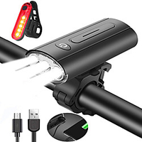 LED Bike Light Front Bike Light Rear Bike Tail Light LED Bicycle Cycling Waterproof Super Bright Portable Professional Rechargeable Li-ion Battery 800 lm Rechargeable Battery Natural White Red miniinthebox