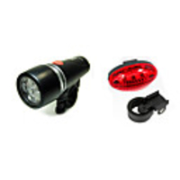 LED Bike Light Rechargeable Bike Light Set Front Bike Light Rear Bike Tail Light - Mountain Bike MTB Bicycle Cycling Waterproof Portable Alarm Warning AAA 200 lm Battery Cycling / Bike / Safety Light