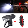LED Bike Light Rechargeable Bike Light Set Front Bike Light Rear Bike Tail Light Mountain Bike MTB Bicycle Cycling Waterproof Smart Induction Adjustable Quick Release 800 lm Rechargeable USB Cold