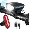 LED Bike Light Rechargeable Bike Light Set Rear Bike Tail Light Safety Light Mountain Bike MTB Bicycle Cycling Waterproof Anti Fog Super Bright Portable Rechargeable Li-Ion Battery USB 1000 lm White miniinthebox